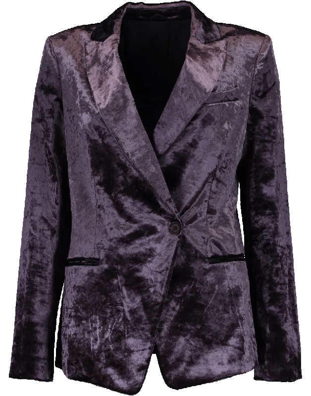 Crush Velvet Blazer