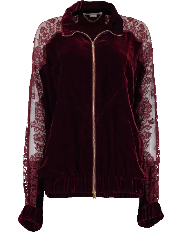 Lily Velvet Track Jacket