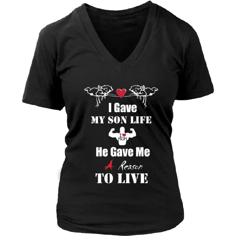 "A Reason To Live" Shirt V-Neck| Mom Shirts| 2022 Mother's Day Gift (8 colors)