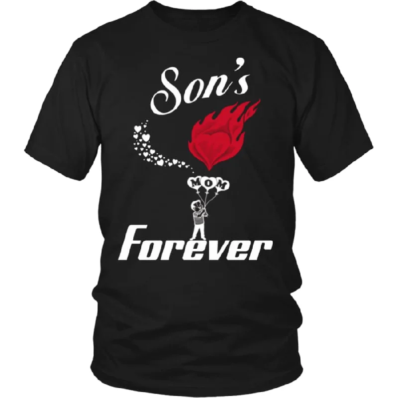 Son's Love For Mom Forever Shirt | Mom's Graphic Tee | Mother's Day Gift (13 colors)