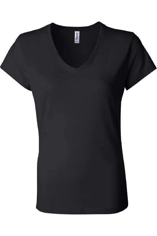 BELLA + CANVAS Womens Jersey V-Neck Tee