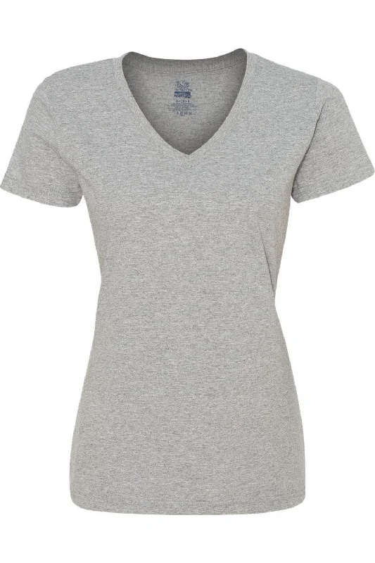 Fruit of the Loom HD Cotton Women´s V-Neck T-Shirt