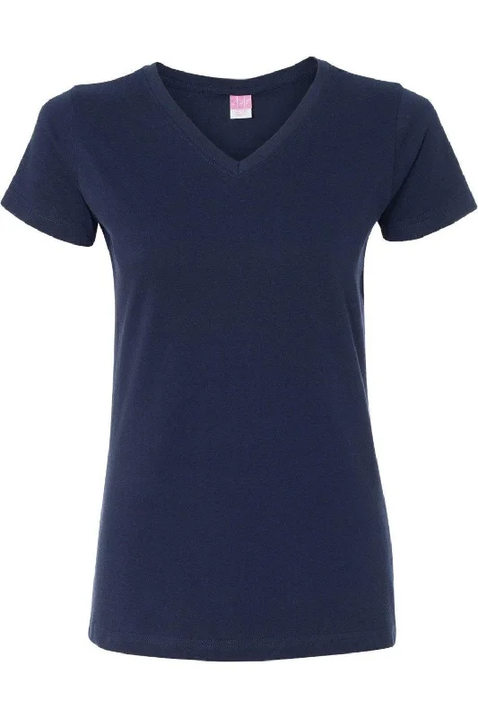 LAT Women´s V-Neck Fine Jersey Tee