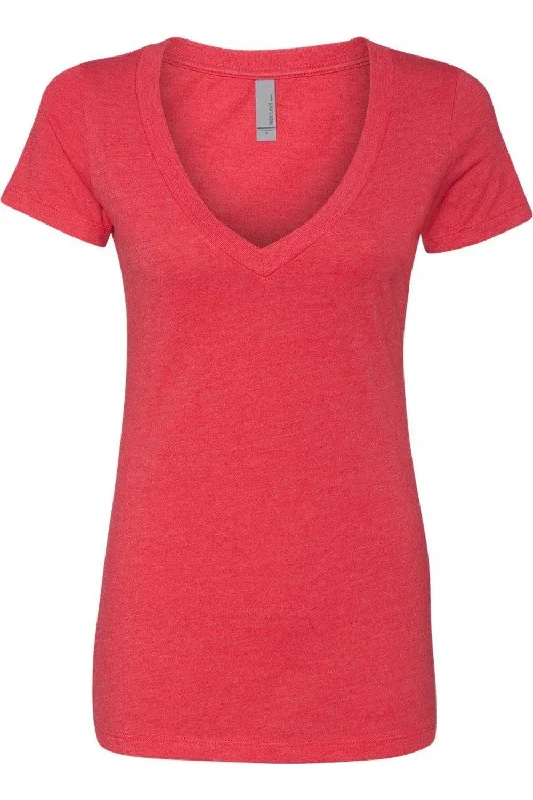 Next Level Womens CVC Deep V-Neck T-Shirt