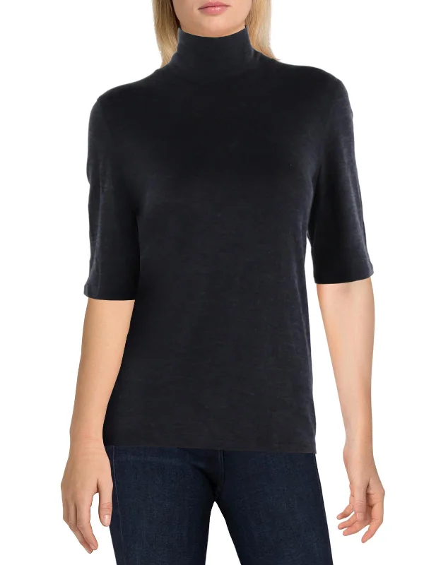 Womens Wool Lightweight Turtleneck Top