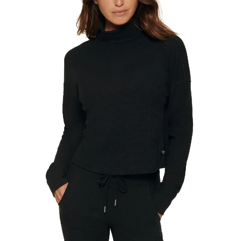 Calvin Klein Women's Long Sleeve Turtleneck Black Size Medium